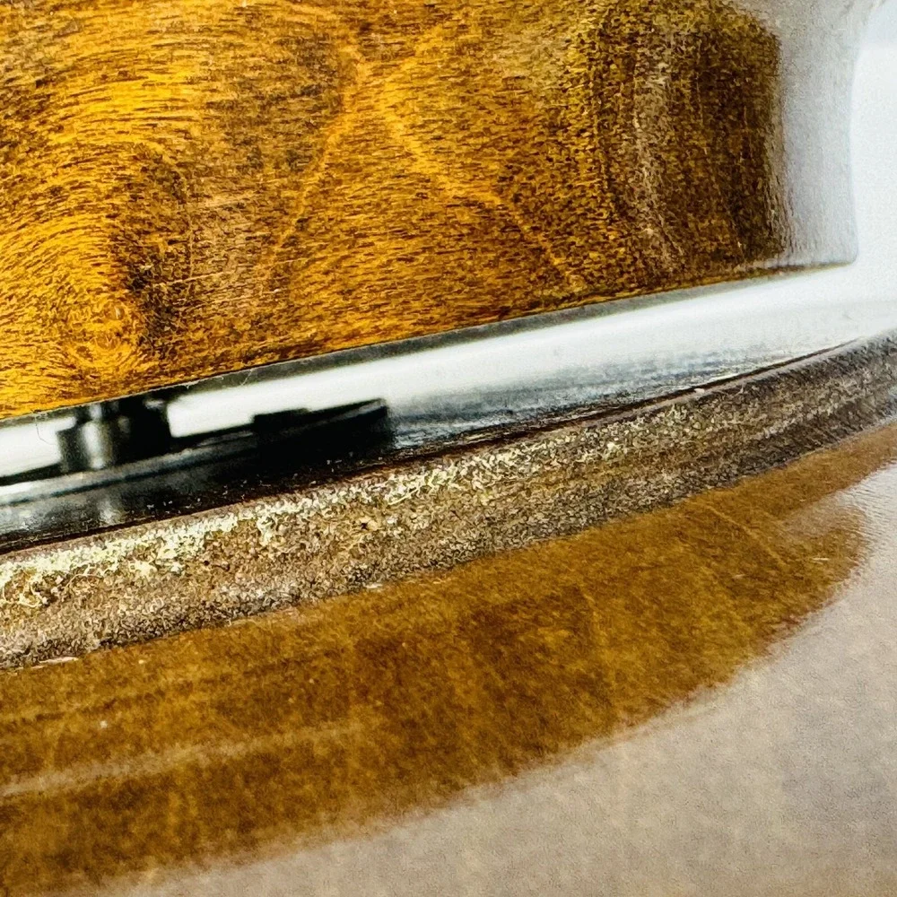 Vintage P. Maeder Lucerne Schweizer Landler Wood Carved‎ Rotating Musical Tray